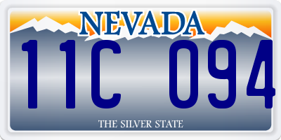 NV license plate 11C094