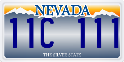 NV license plate 11C111