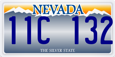 NV license plate 11C132