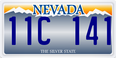 NV license plate 11C141