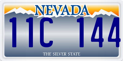 NV license plate 11C144