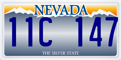 NV license plate 11C147