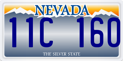 NV license plate 11C160