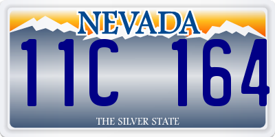 NV license plate 11C164