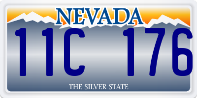 NV license plate 11C176