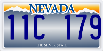NV license plate 11C179
