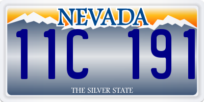 NV license plate 11C191