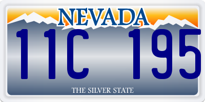 NV license plate 11C195