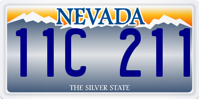NV license plate 11C211