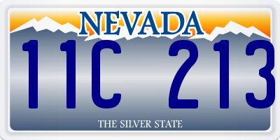 NV license plate 11C213