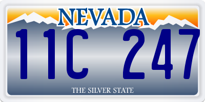 NV license plate 11C247