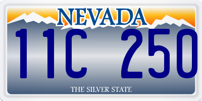 NV license plate 11C250