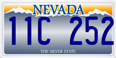 NV license plate 11C252
