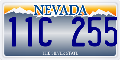 NV license plate 11C255