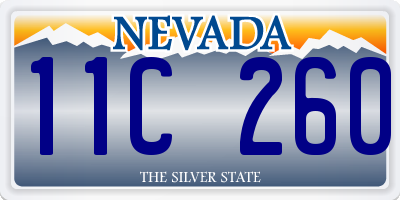 NV license plate 11C260