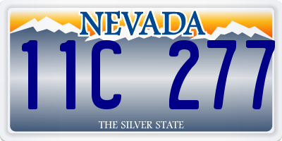 NV license plate 11C277