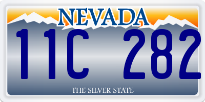 NV license plate 11C282