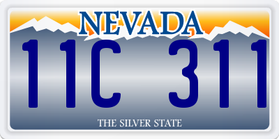 NV license plate 11C311