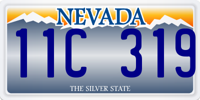 NV license plate 11C319