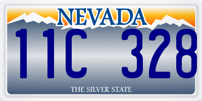 NV license plate 11C328