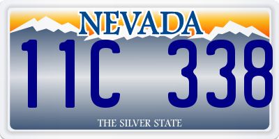 NV license plate 11C338