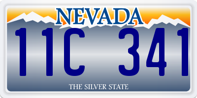 NV license plate 11C341