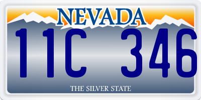 NV license plate 11C346