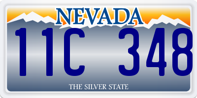 NV license plate 11C348