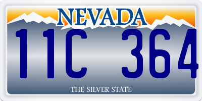 NV license plate 11C364