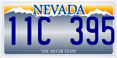 NV license plate 11C395