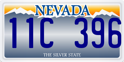 NV license plate 11C396