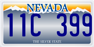 NV license plate 11C399