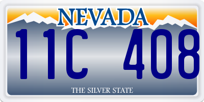 NV license plate 11C408