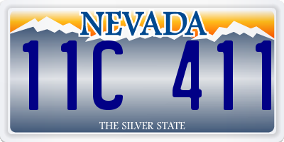 NV license plate 11C411