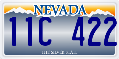 NV license plate 11C422