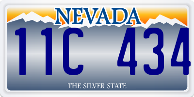 NV license plate 11C434