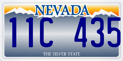 NV license plate 11C435