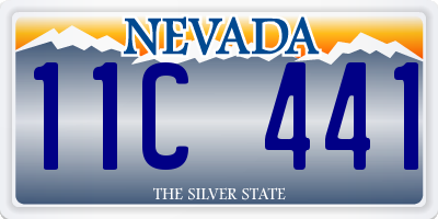 NV license plate 11C441