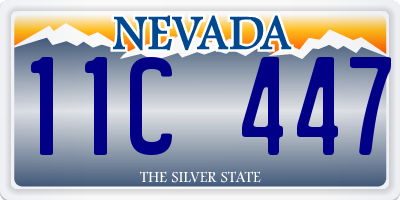 NV license plate 11C447