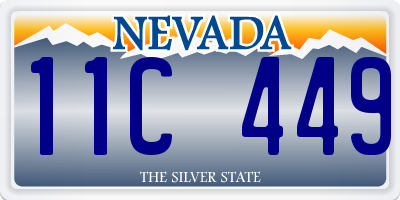 NV license plate 11C449