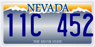 NV license plate 11C452