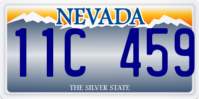 NV license plate 11C459