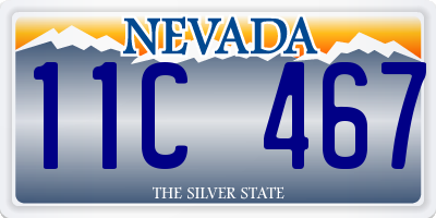 NV license plate 11C467