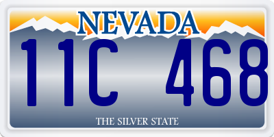 NV license plate 11C468