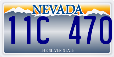 NV license plate 11C470