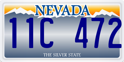 NV license plate 11C472