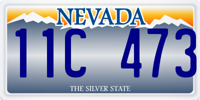 NV license plate 11C473