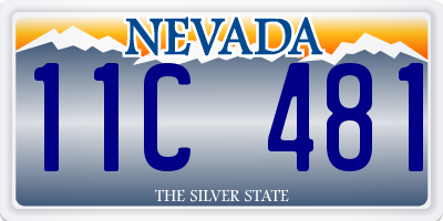 NV license plate 11C481