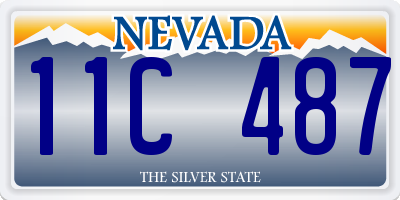 NV license plate 11C487