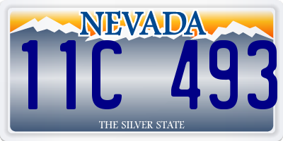 NV license plate 11C493